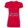 Ladies' SoftStyle® Fitted V-Neck T-Shirt Thumbnail